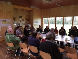 Meeting in Pavilion