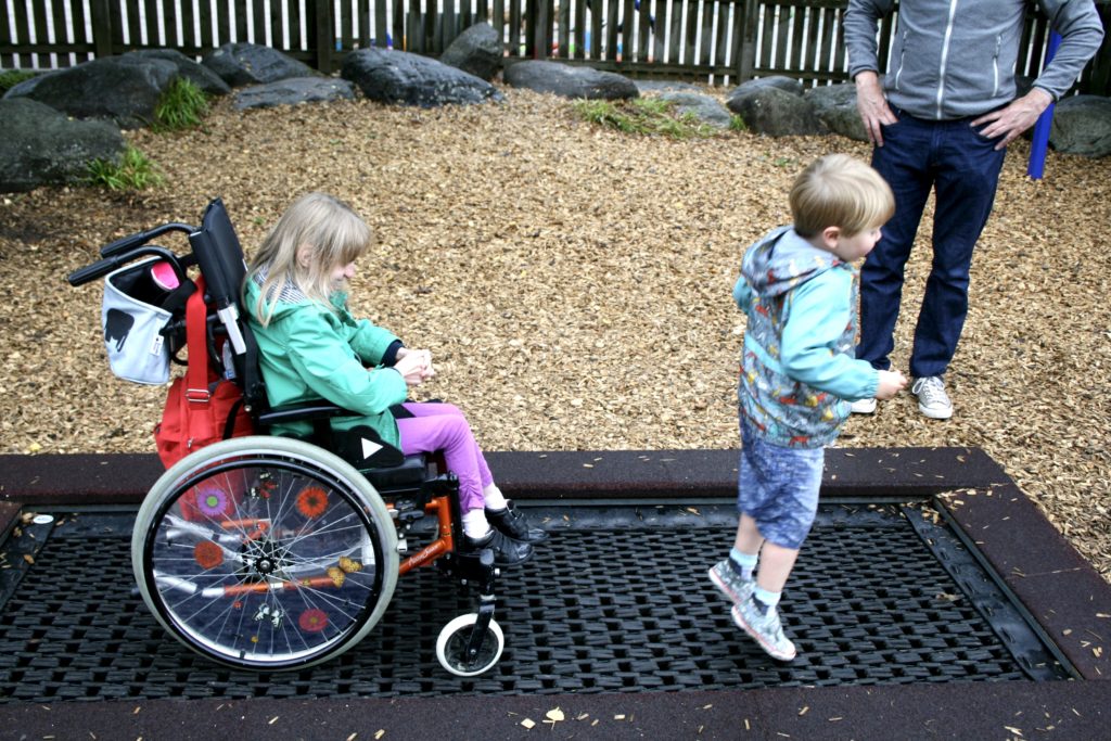 Accessible trampoline